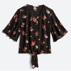 Lush StitchFix‎ Women's Krisantha Tie Front Blouse Black Size XXL